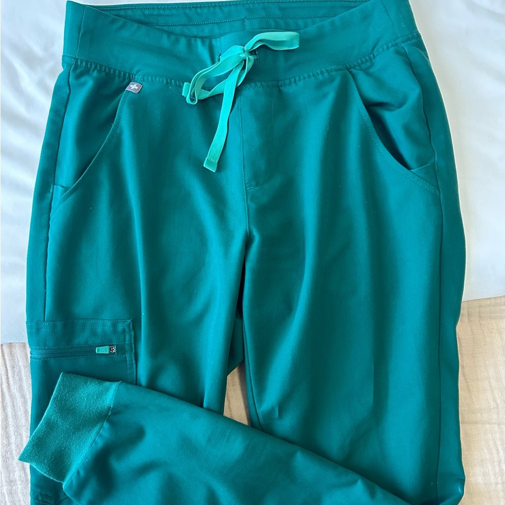 HUNTER GREEN high waisted Zamora joggers XS